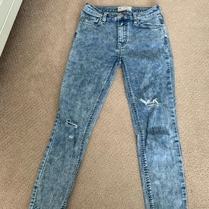 Free People Frayed Skinny Jeans